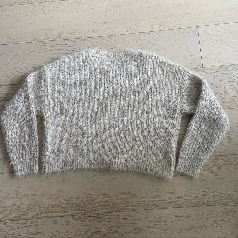 GENTLE FAWN Marie Soft Knit Sweater Large Copper Flecks Cozy EUC - Picture 3 of 7